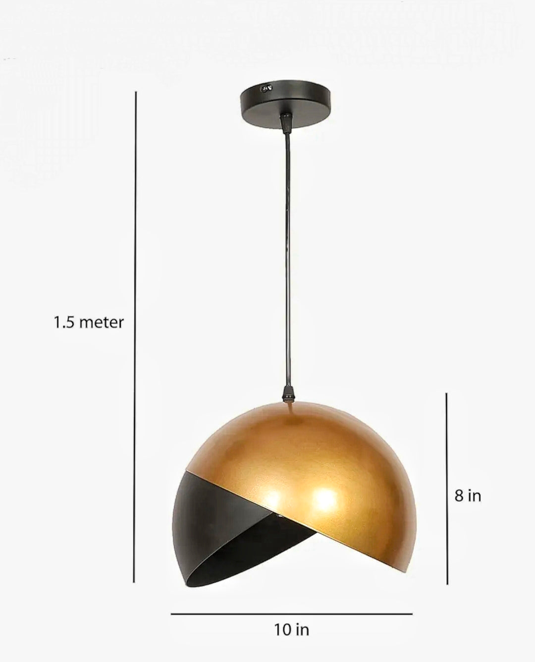 Lustren Noir Eclipse Pendant Light
