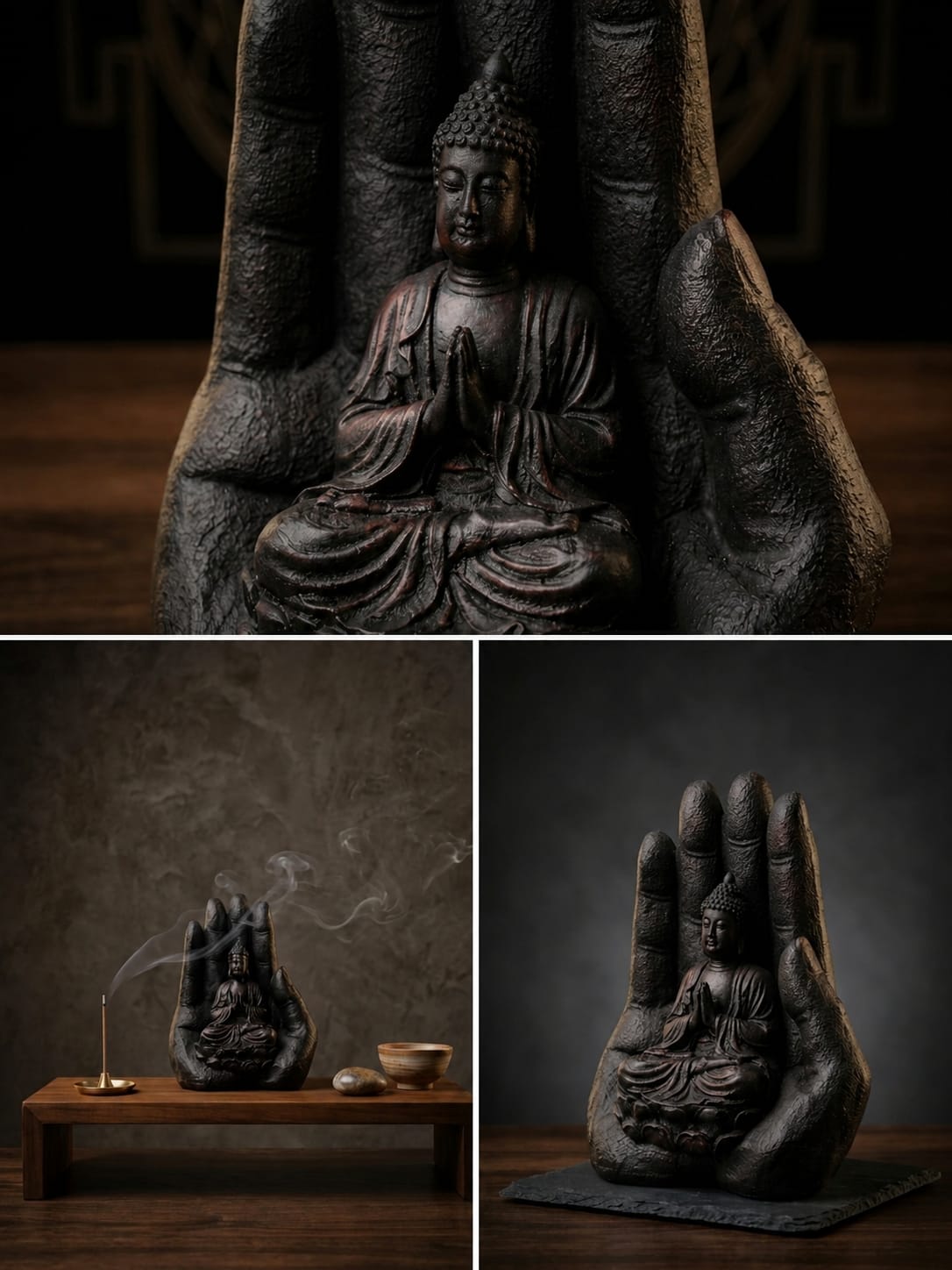 Buddha Hand Sculpture Meditation Statue