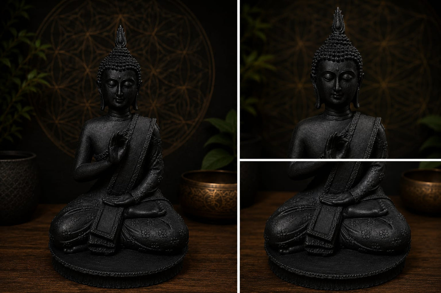Handcrafted Buddha Idol for Meditation & Peace | Luxury Resin Decor