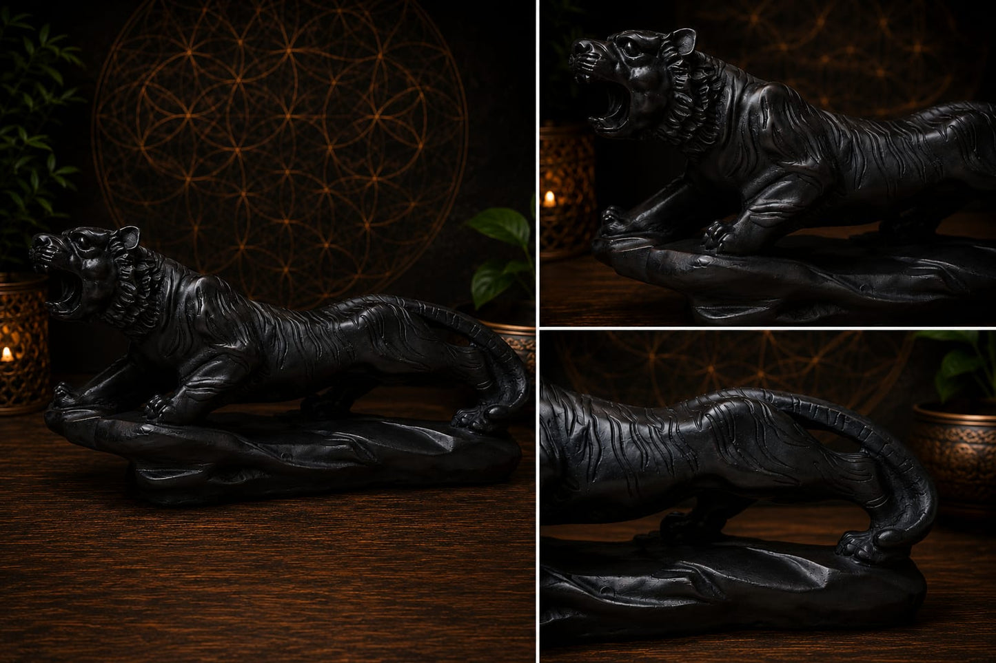 Luxury Wildlife Decor Statue | Artistic Tiger Showpiece for Modern Interiors