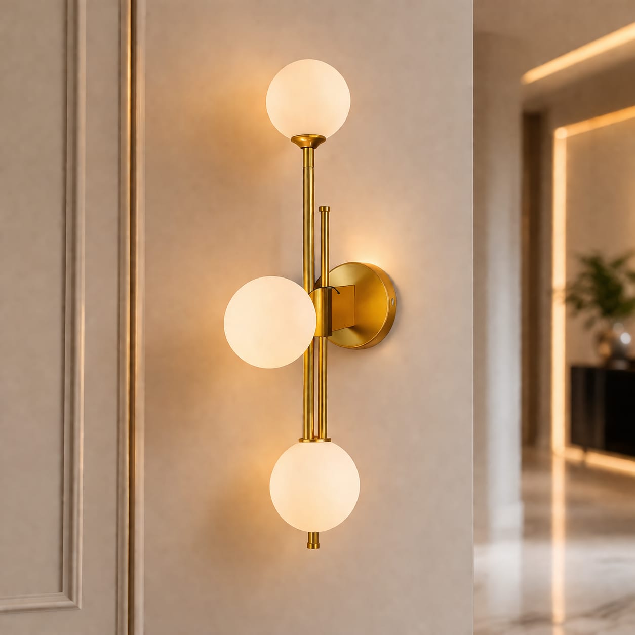 Atelier Lumière Triple Globe Sconce