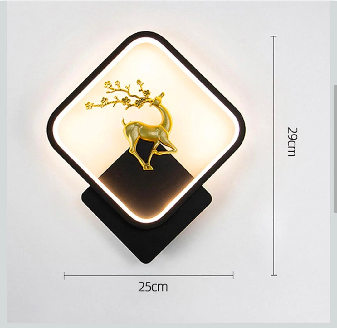 Elite Deer Frame LED Wall Lamp