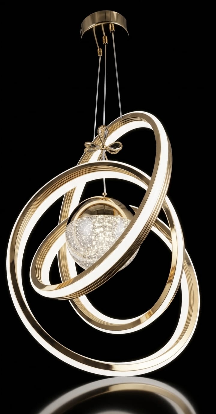 Halo Sphere Modern Chandelier