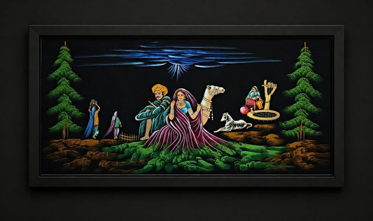 The Royal Desert Odyssey: Handcrafted Velvet Masterpiece