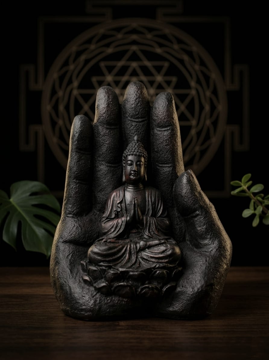 Buddha Hand Sculpture Meditation Statue