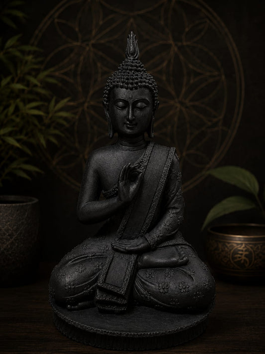 Handcrafted Buddha Idol for Meditation & Peace | Luxury Resin Decor