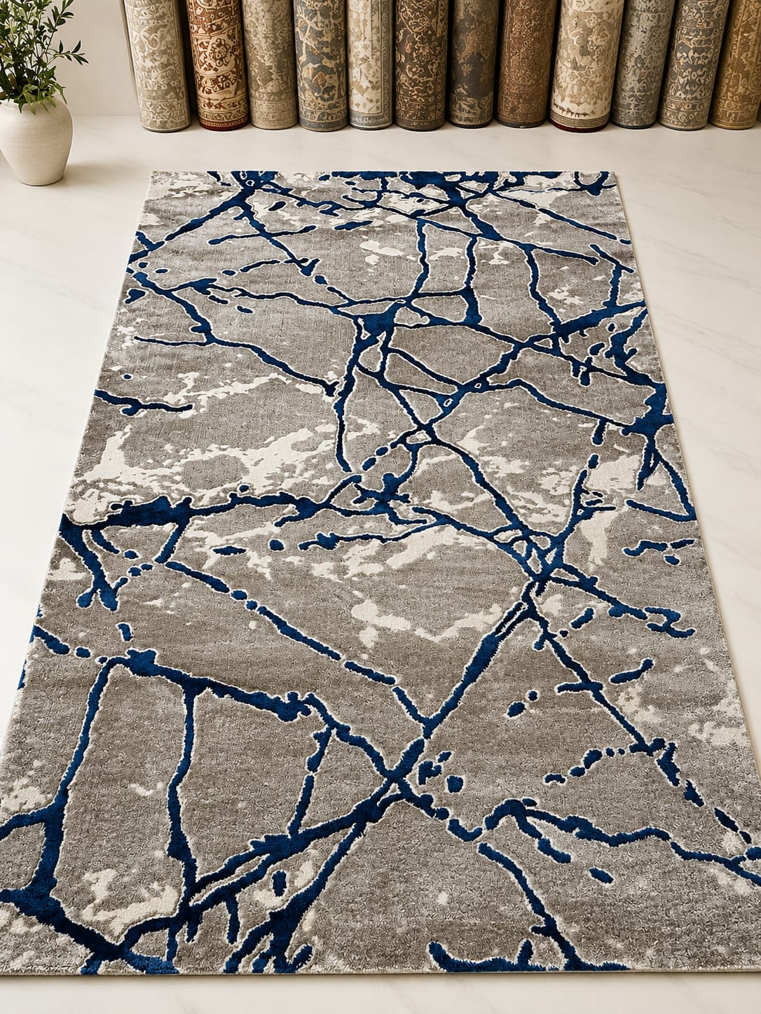 Modern Artistic Marble Carpet – Elegant Statement Rug