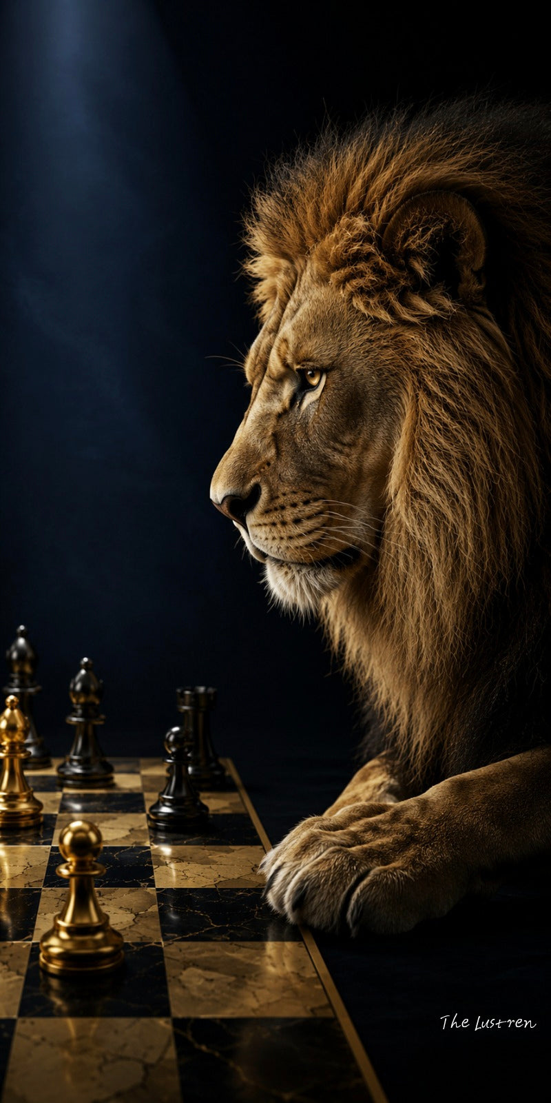 The Ultimate Gambit 3-Piece Canvas Art Set – Tiger vs. Lion Chess Masterpiece