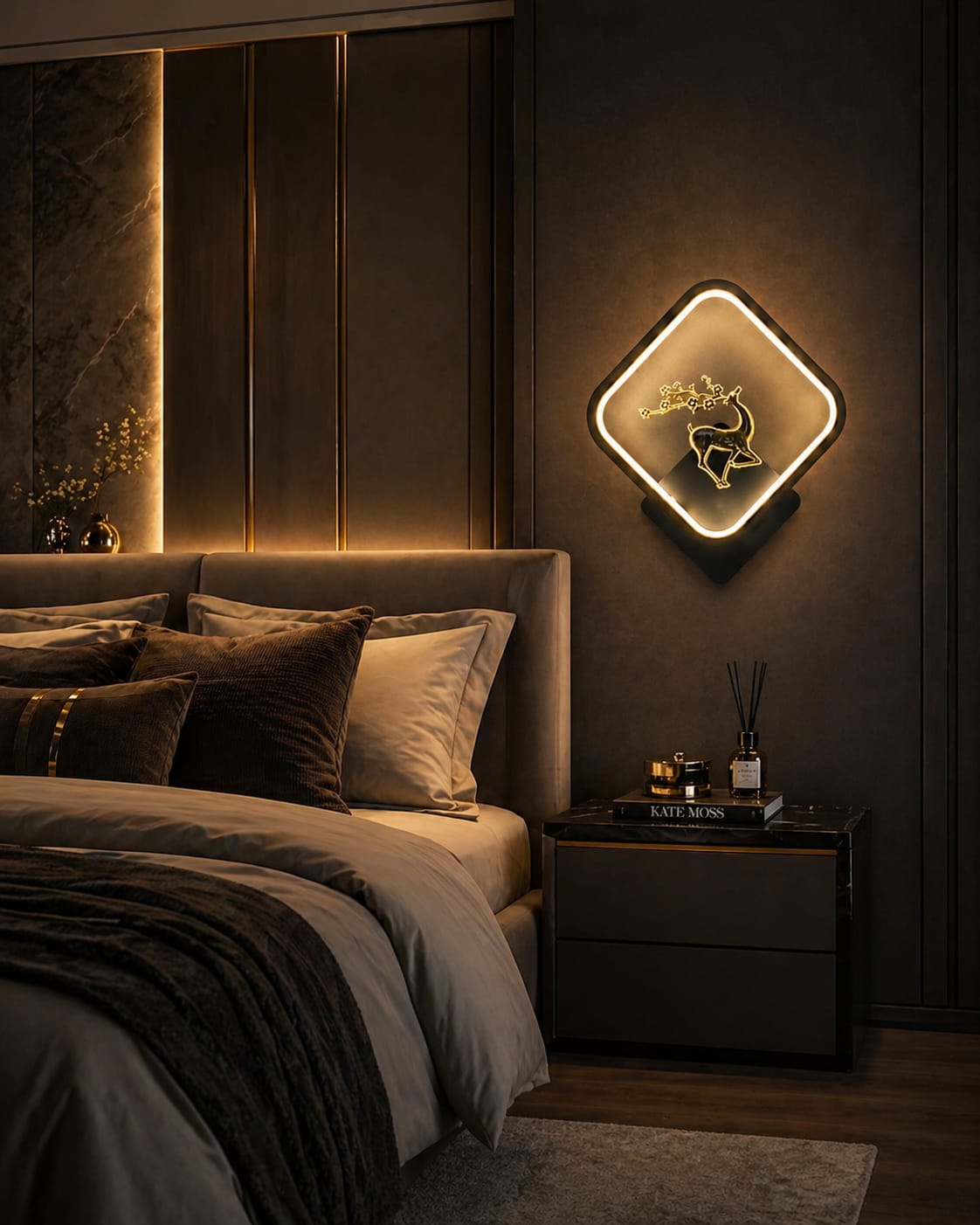 Elite Deer Frame LED Wall Lamp
